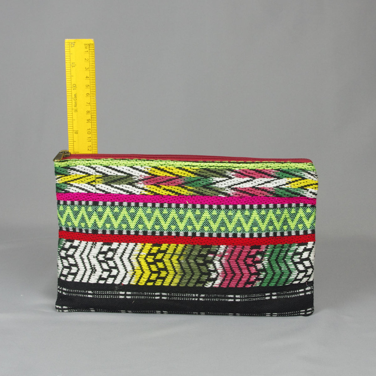 Boho Handloom Weave Clutch Bag - Multicolour Striped