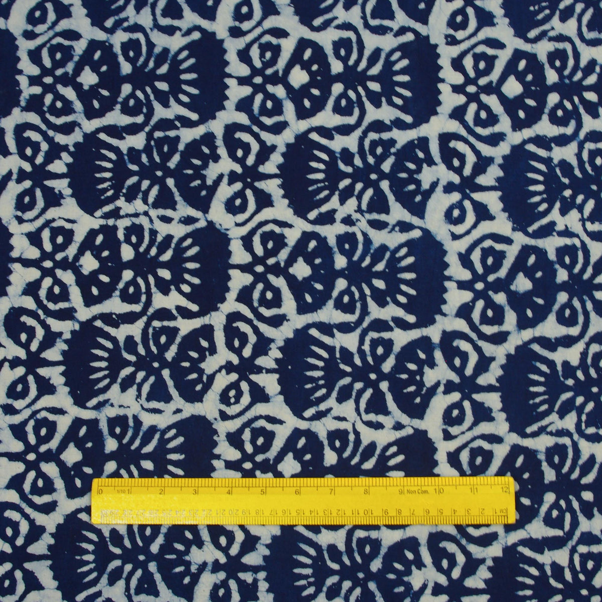 Hand Block Printed Dabu Natural Indigo 100% Cotton Fabric Design 321