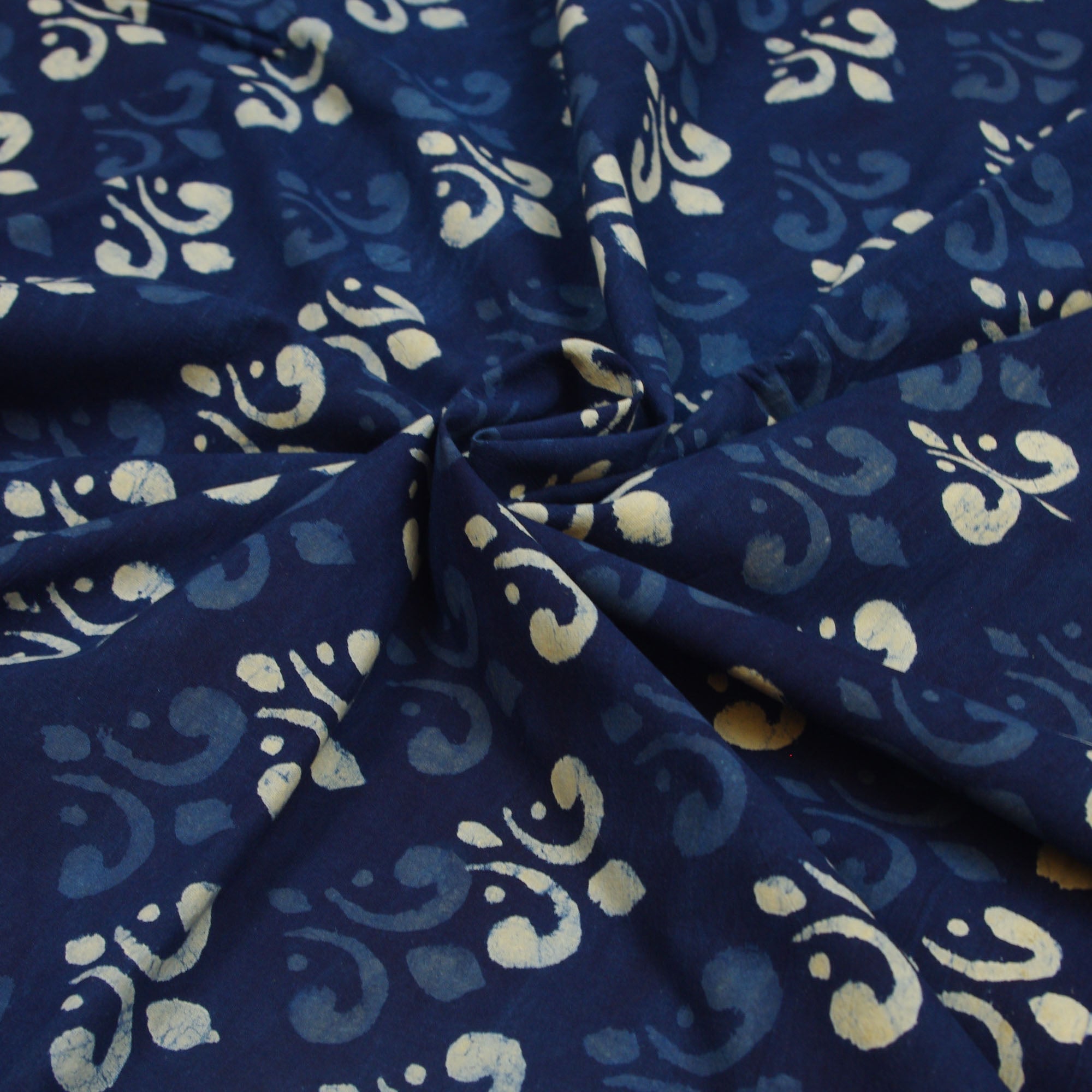 India Resist Hand Block Indigo Floral Pri S Cotton selling Placema0sSet