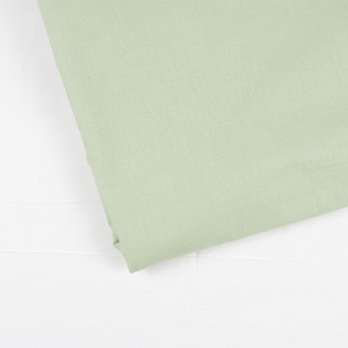 Einfacher, leichter Stoff aus 100 % Baumwolle – Helles Pistaziengrün