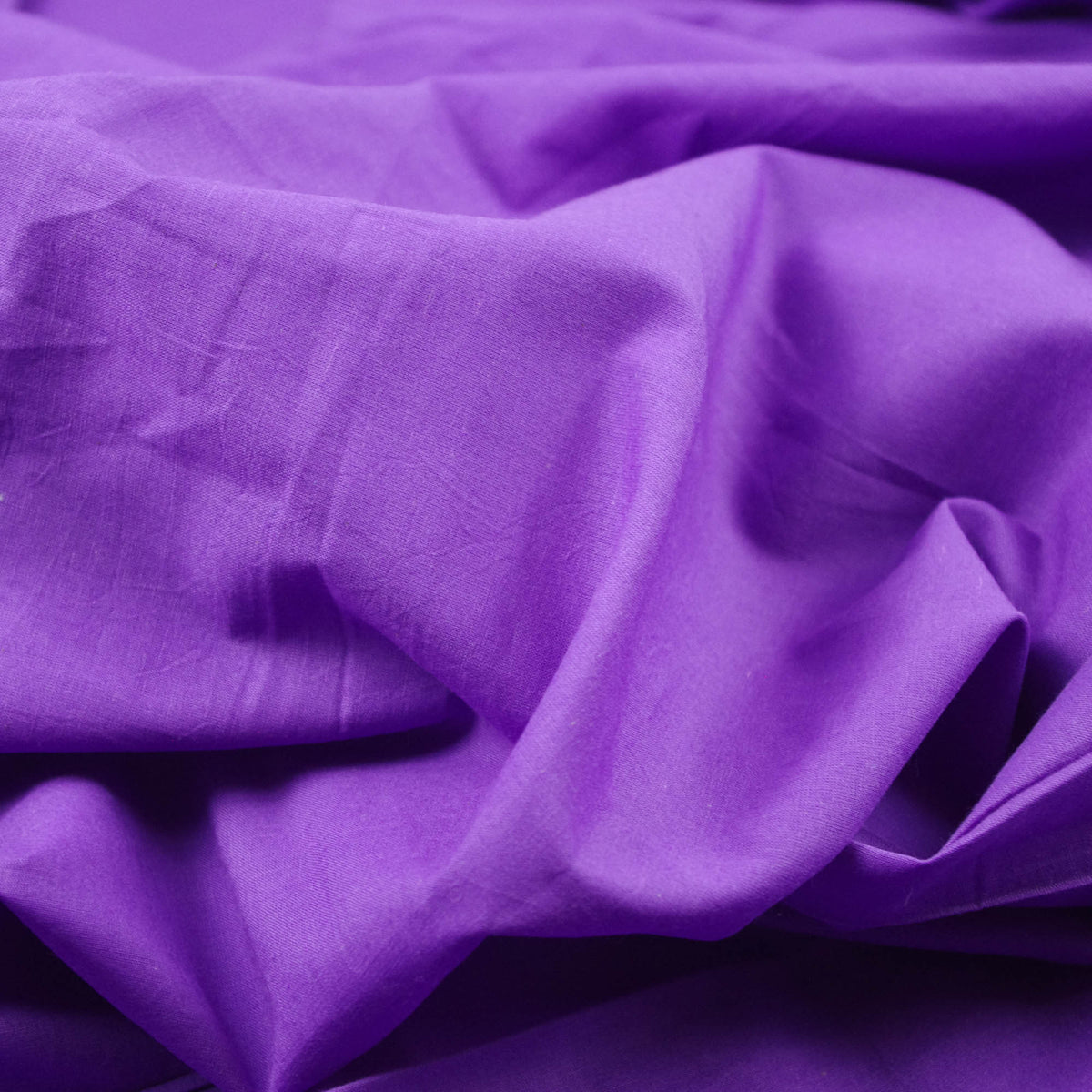 Plain Lightweight 100% Cotton Fabric – Purple