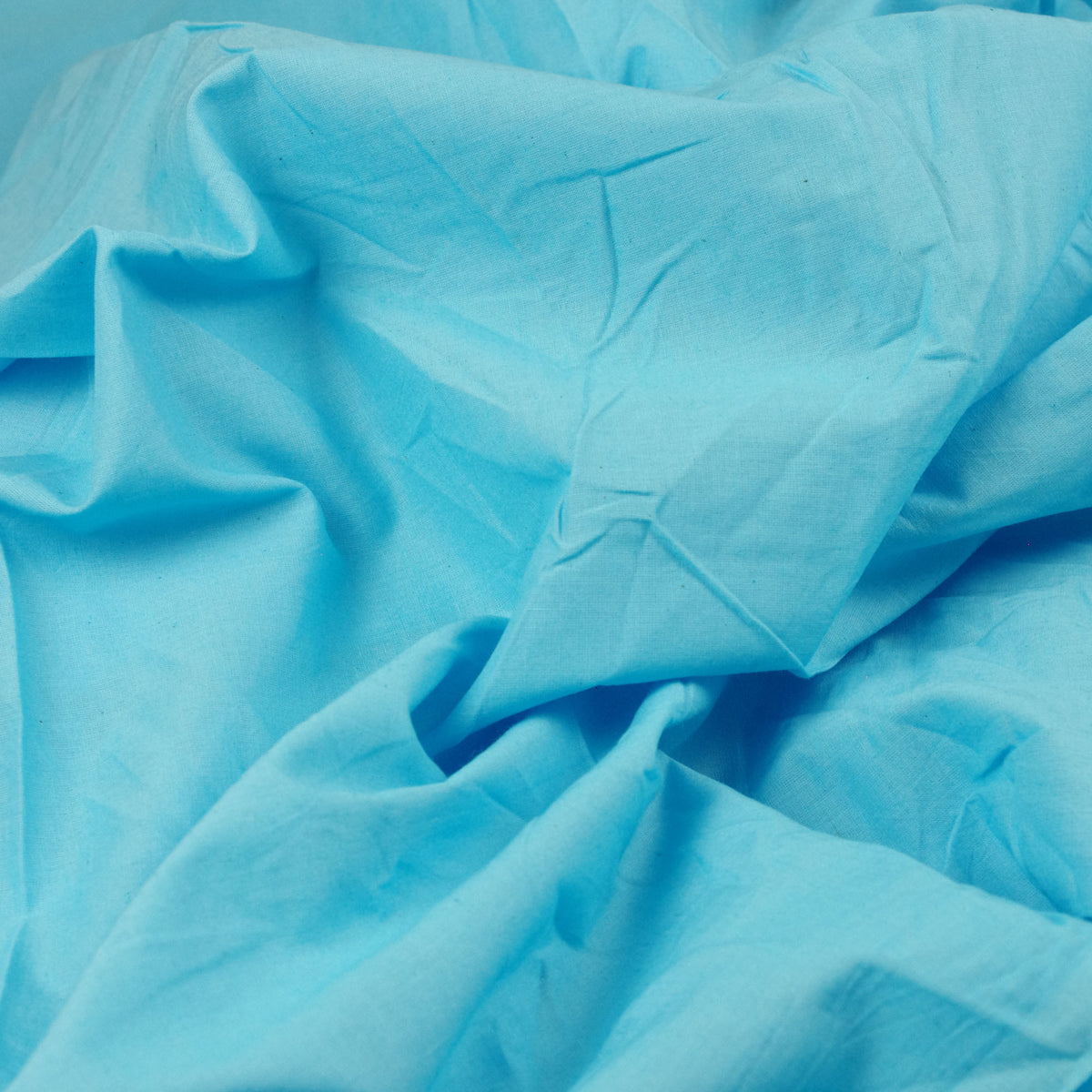 Plain Lightweight 100% Cotton Fabric –Blue