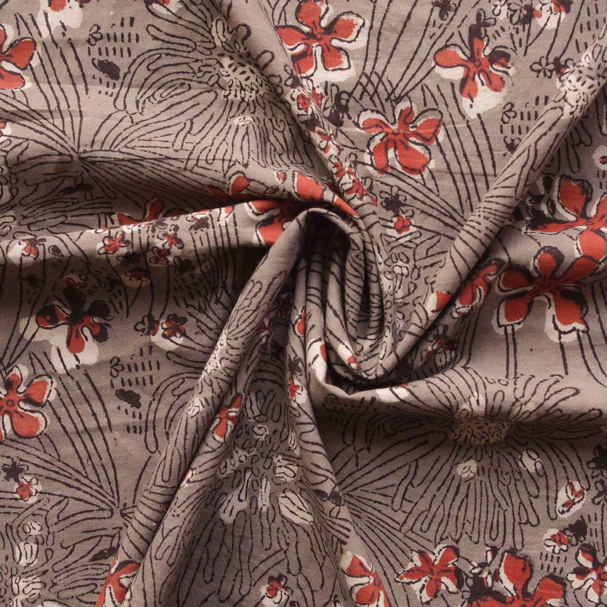 Jahota Hand Block Print Floral 100% Baumwolle Damen Kleid Stoff Design 250