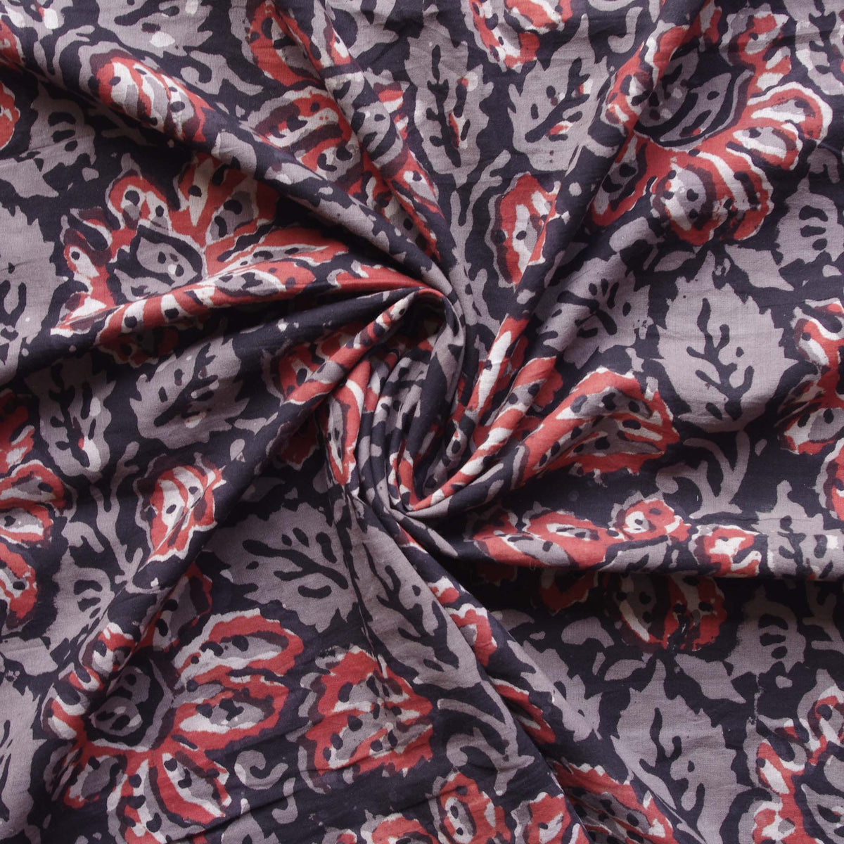 Jahota Hand Block Print Floral 100% Baumwolle Damen Kleid Stoff Design 242