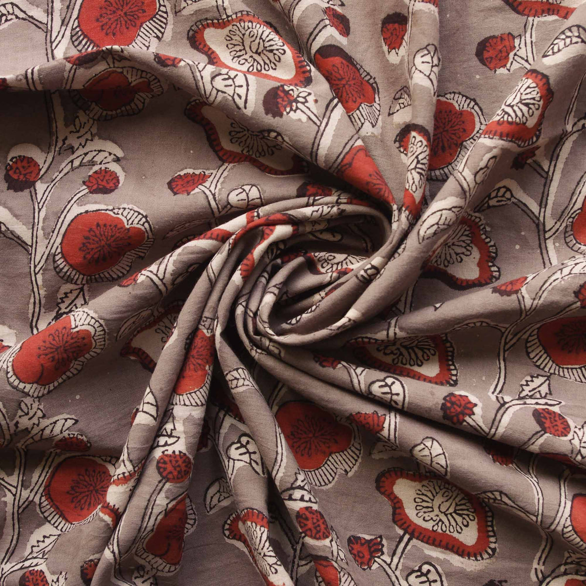 Jahota Hand Block Print Floral 100% Cotton Women Dress Fabric Design 239