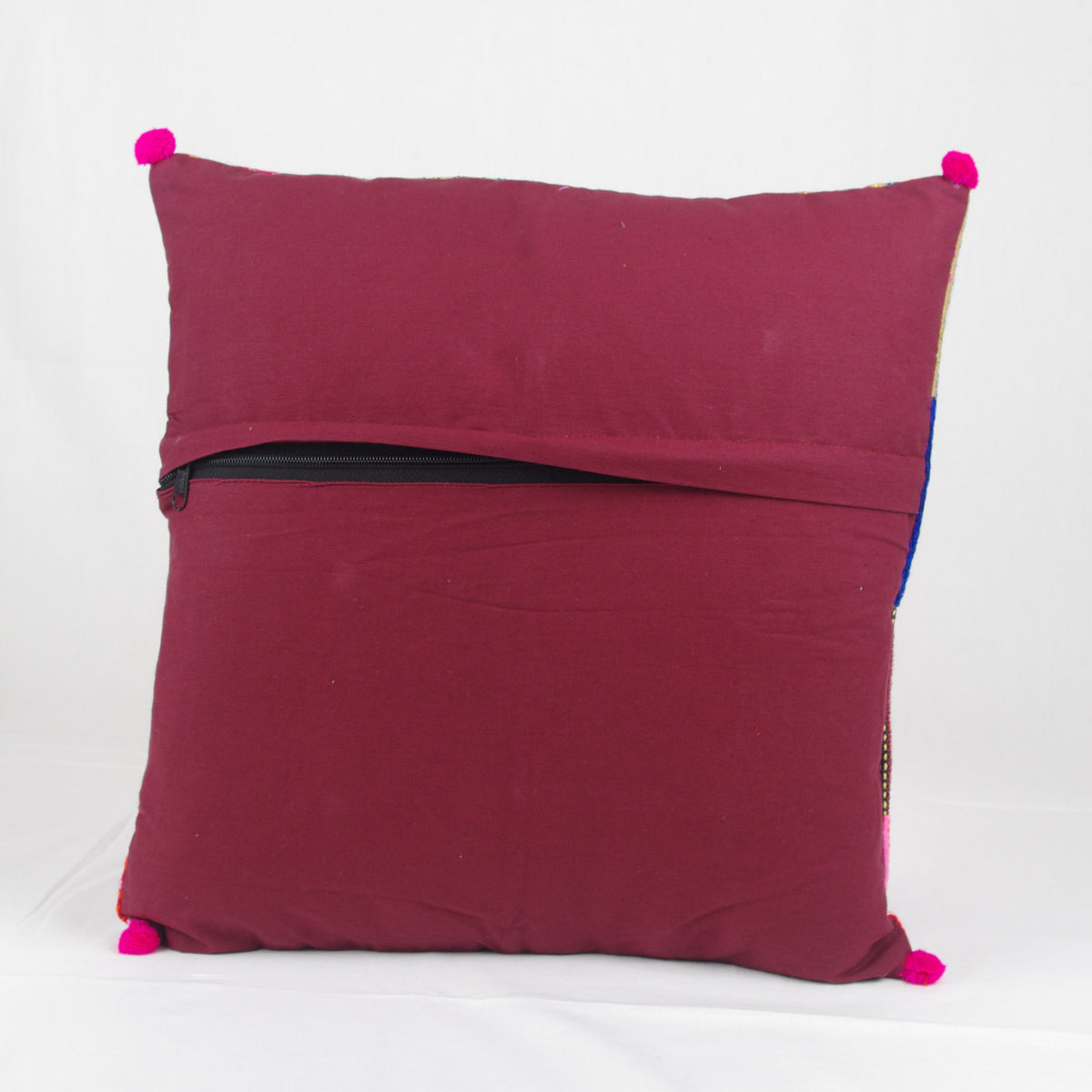 Bohemian Handloom Cotton Cushion Cover - Patchwork