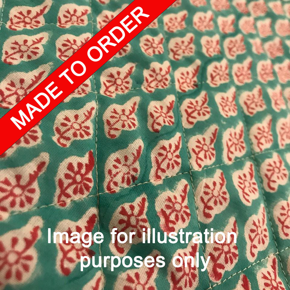 Hand Block Printed Quilted Fabric