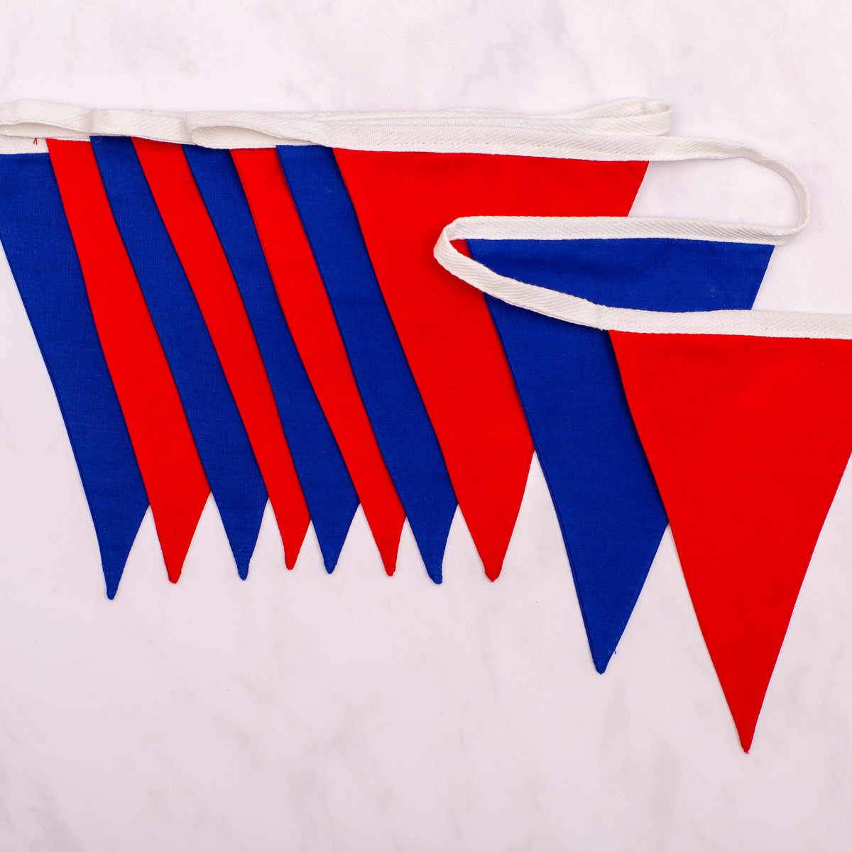 Red & Blue Double Layered Sporting Events Buntings 3m & 5M
