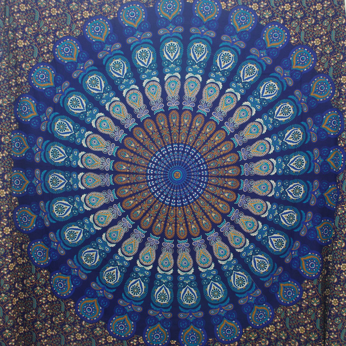 Indischer Wandteppich, Wandbehang, Mandala-Tagesdecke, Hippie-Zigeuner-Überwurf, böhmische Decke