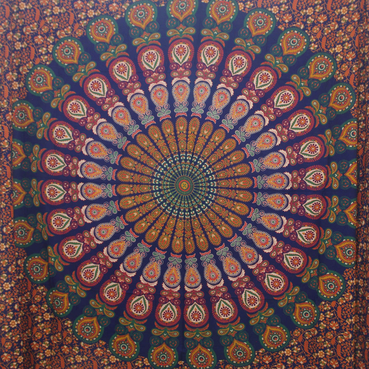 Indischer Wandteppich, Wandbehang, Mandala-Tagesdecke, Hippie-Zigeuner-Überwurf, böhmische Decke