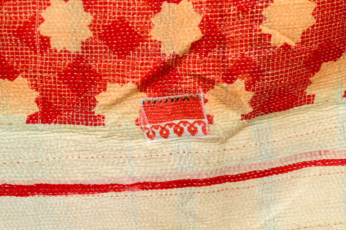Vintage Patchwork Indian Kantha Quilt VK1012