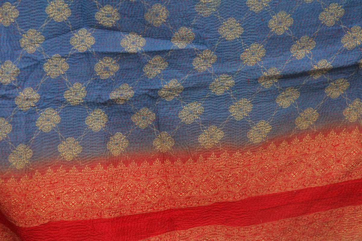 Vintage Patchwork Indian Kantha Quilt VK1018
