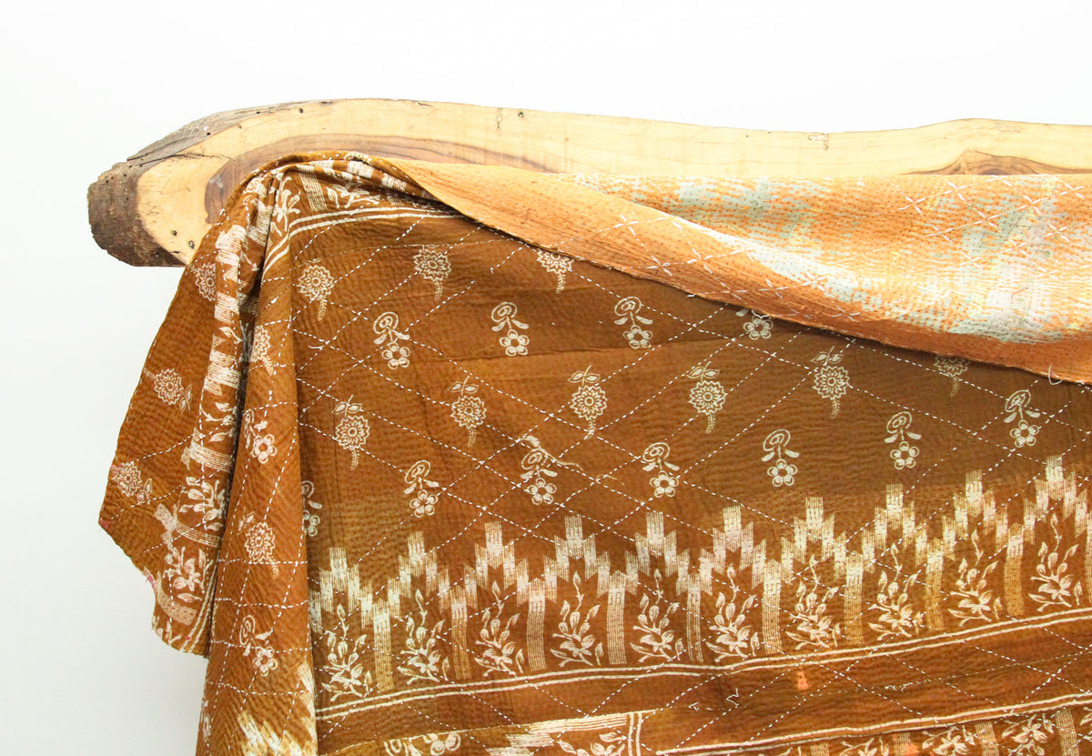 Vintage Patchwork Indian Kantha Quilt VK1026