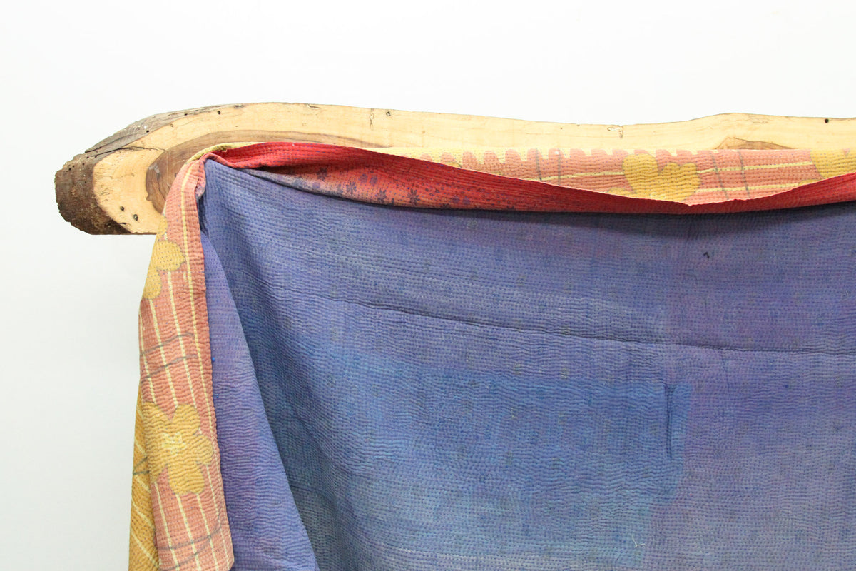 Vintage Patchwork Indian Kantha Quilt VK1039