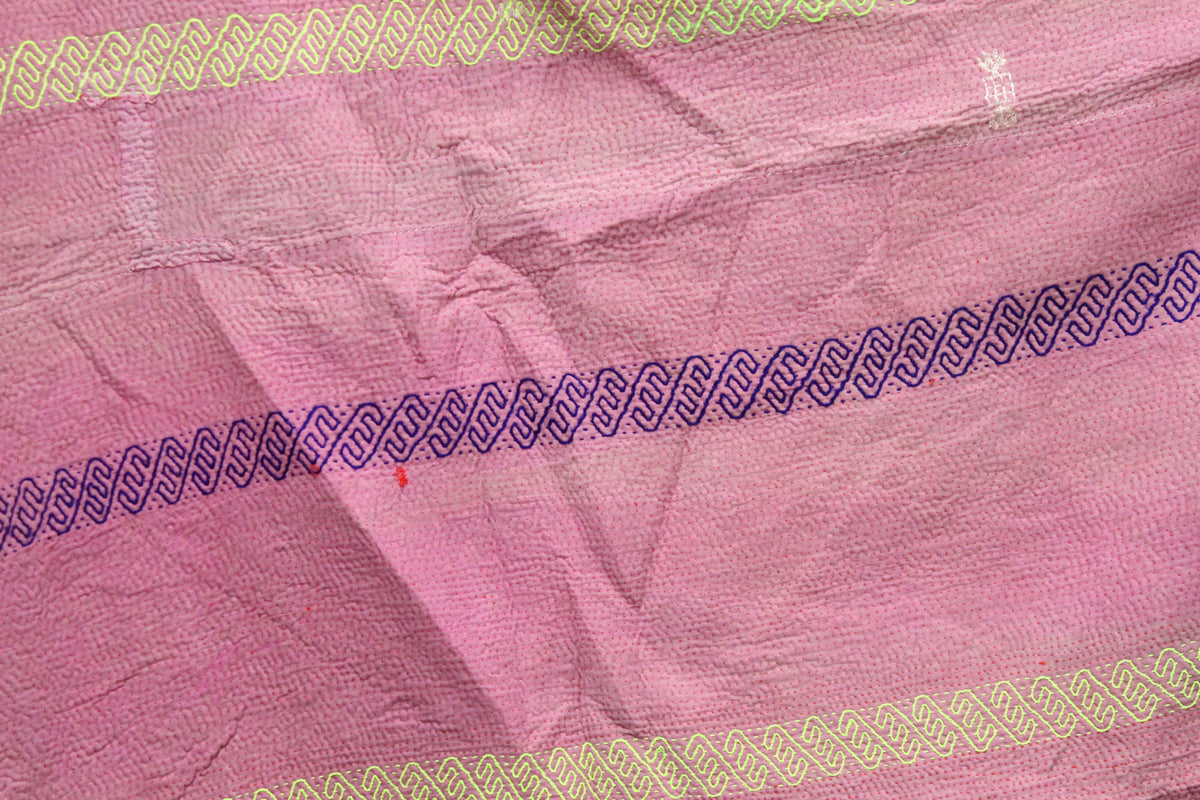 Vintage Patchwork Indian Kantha Quilt VK1052