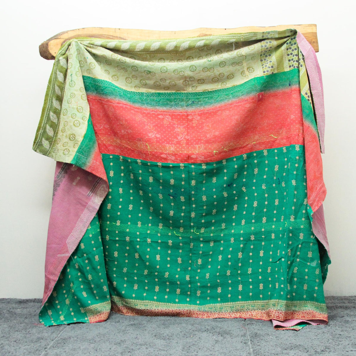 Vintage Patchwork Indian Kantha Quilt VK1052