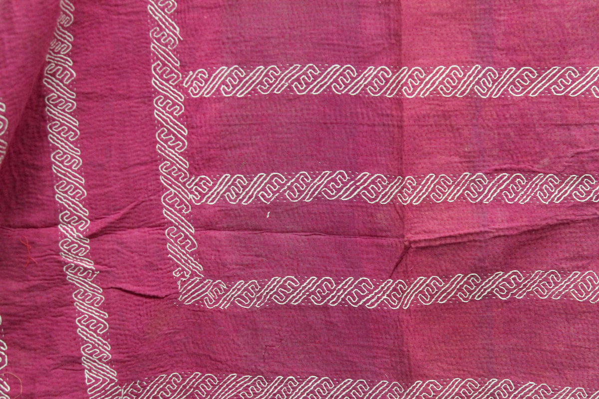 Vintage Patchwork Indian Kantha Quilt VK1053