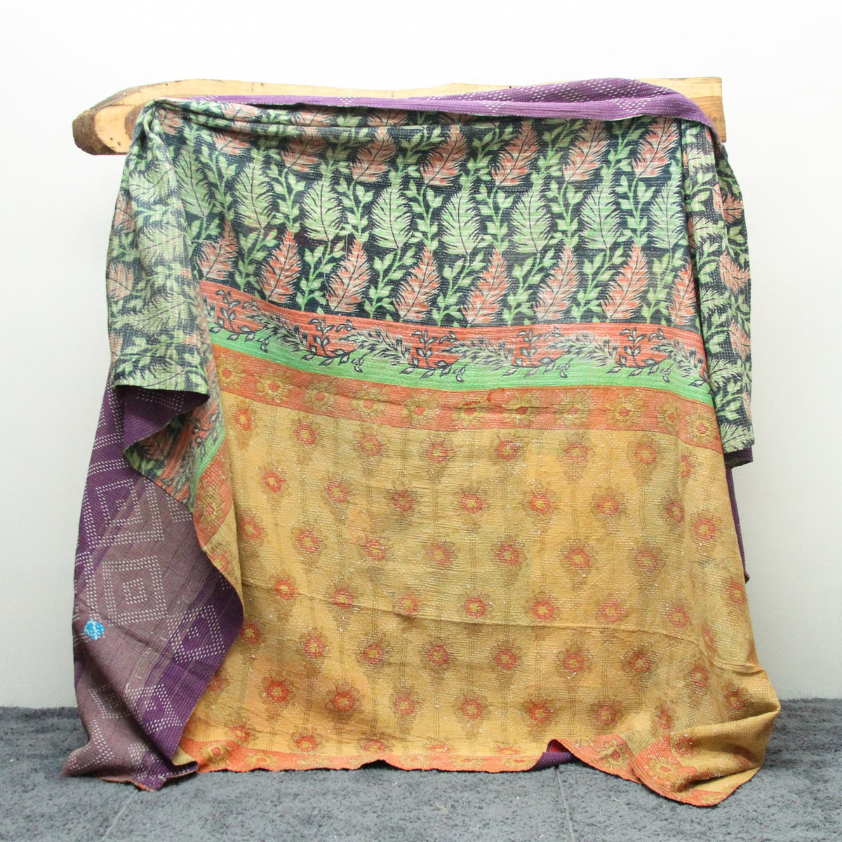 Vintage Patchwork Indian Kantha Quilt VK1056